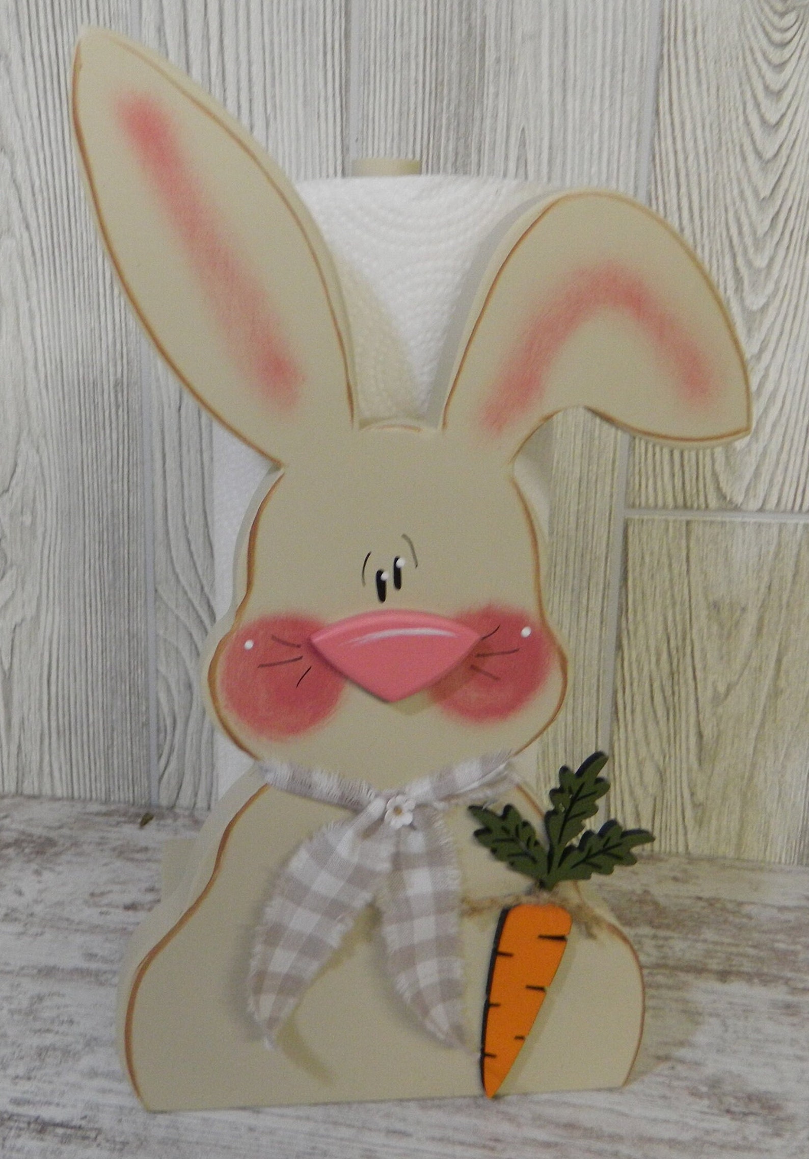 Bunny Paper Towel Holder/bunny Toilet Paper Holder/spring Etsy