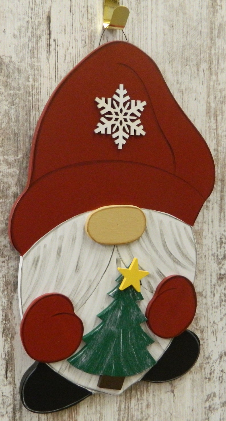 Christmas Gnome Door Hanger/gnome Decoration/christmas | Etsy