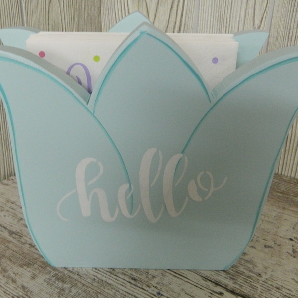 Flower Napkin Holder Etsy