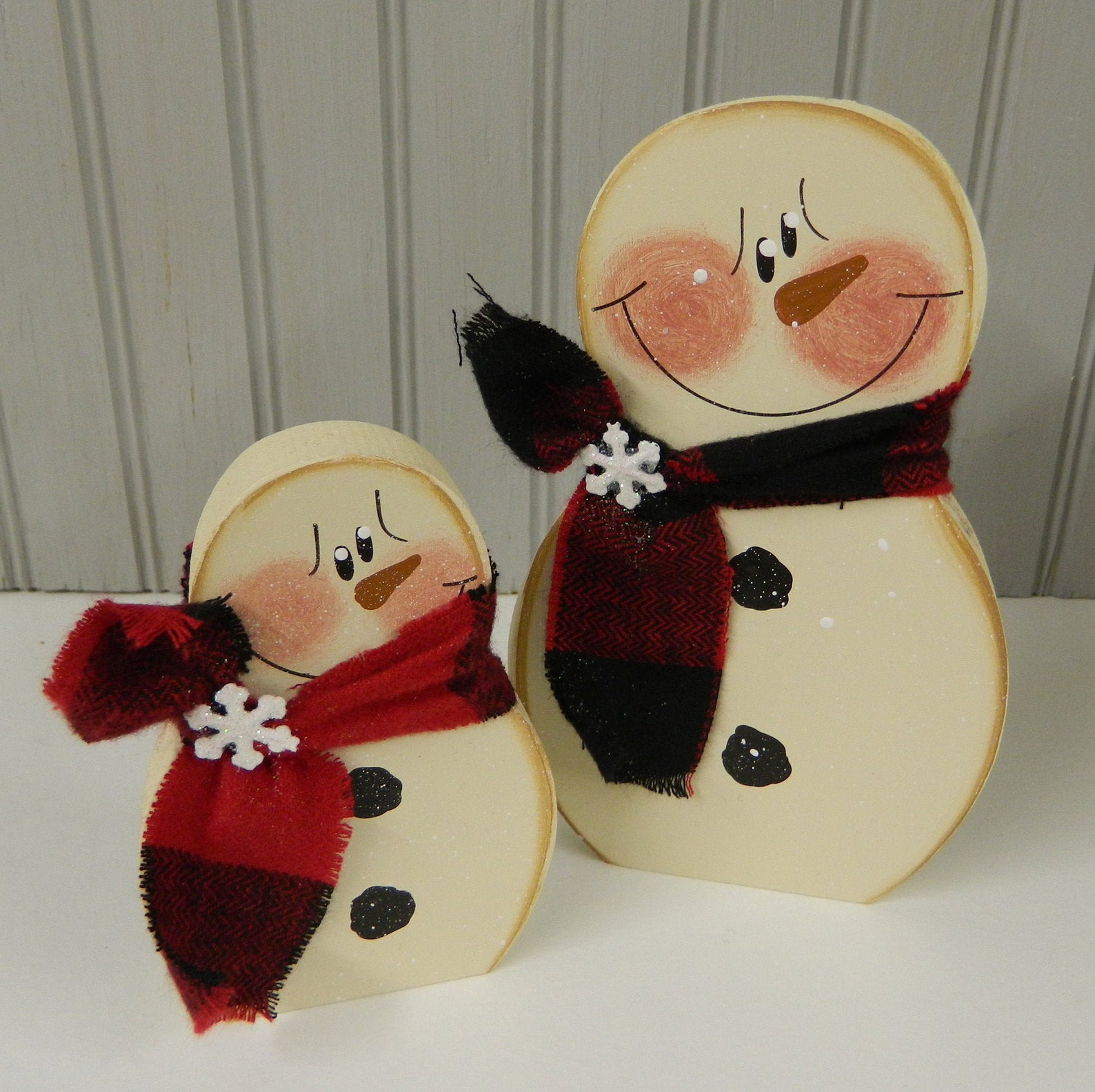 Snowmen Shelf Sitters Set/snowmen/shelf Sitter/snowmen With Etsy
