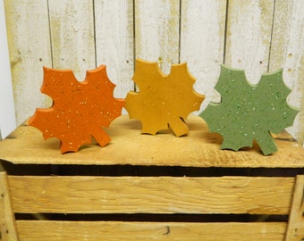 Set Of 3 Leaves (Shelf Sitters)