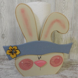 Bunny Paper Towel Holder/Bunny Toilet Paper Holder/Spring Rabbit/Easter Bunny