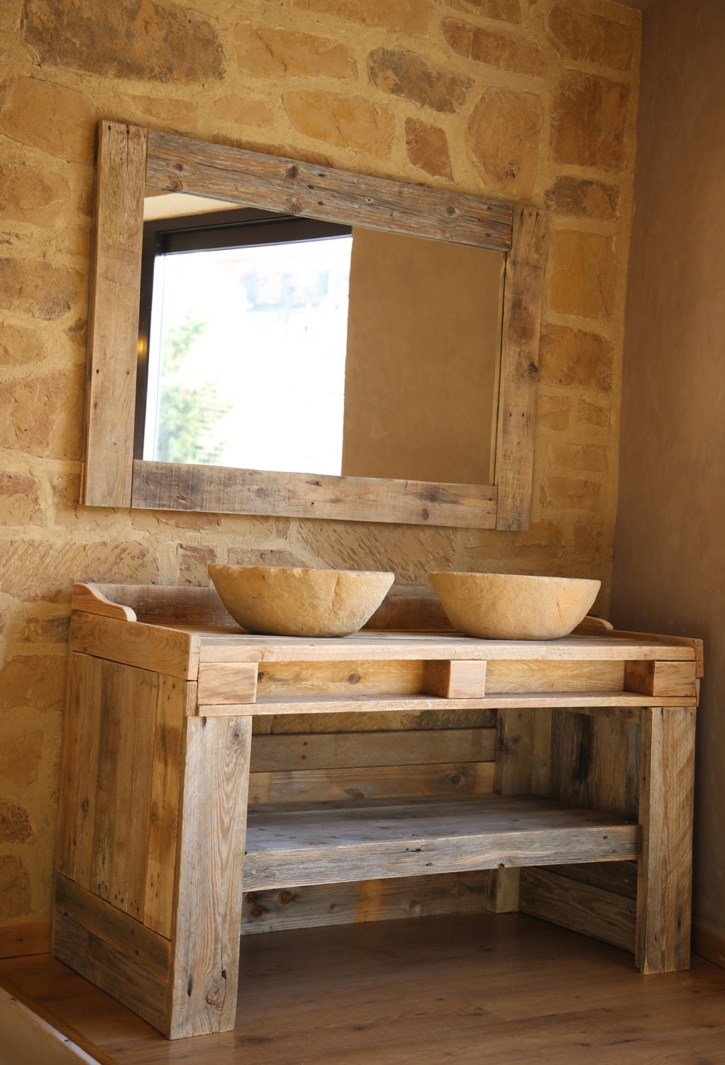 Mueble de baño Túnez con espejo liso - Muebles de baño