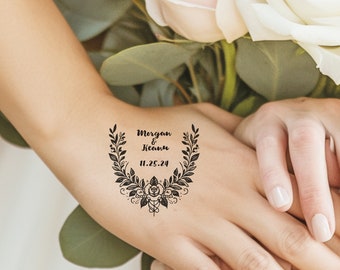 Custom tattoos / Save the date / Custom Temporary Tattoos / Wedding Bride gift, Wedding favors for guest / Engagement Party Wedding tattoo