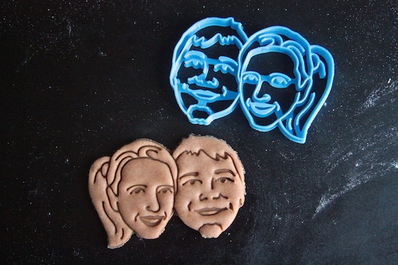 Custom Portrait Cookie Cutter parfait pour anniversaire personnalisé avec votre visage