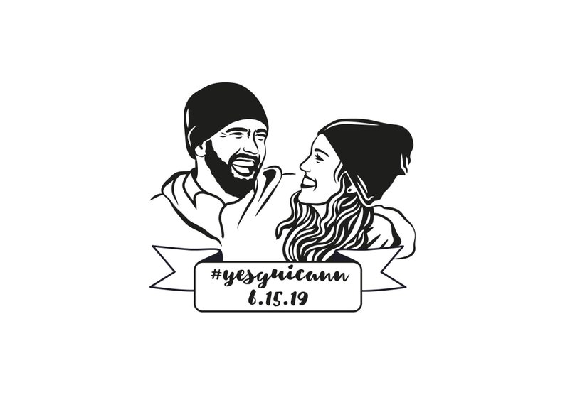 Couple portrait tattoo, Custom Temporary Tattoos, Wedding Bride gift, Wedding favors for guest, Engagement Party Wedding tattoo, tattoos image 6