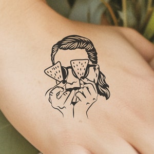 Custom Portrait Temporary Tattoos: Bachelorette Party Favors