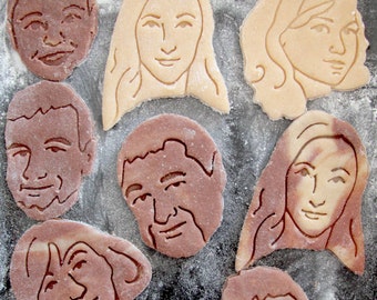 Portrait Cookie Cutter Gift Face Cookie Cutter Customized cookie Custom Selfie Cookie Cutter Mold Portrait cookie