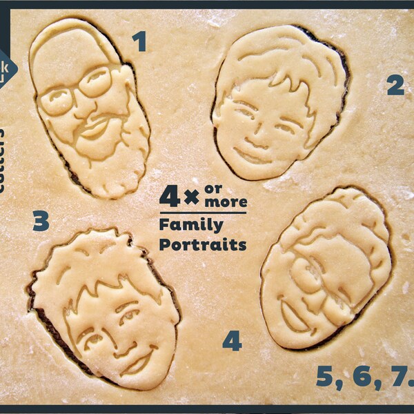 Custom Portrait Cookie Cutter Etsy