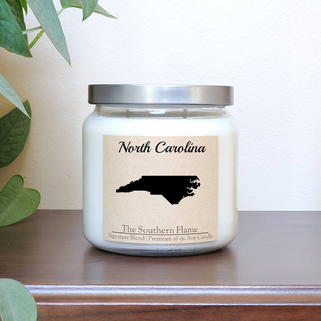 North Carolina Candle Homesick Gift State Pride I Miss You Etsy