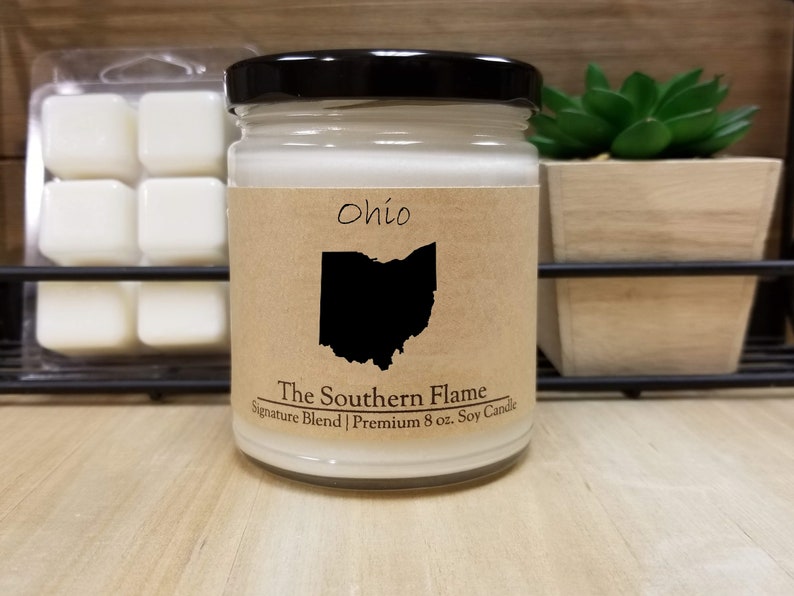Ohio Candle Ohio State Homesick State Candle I Miss You Etsy