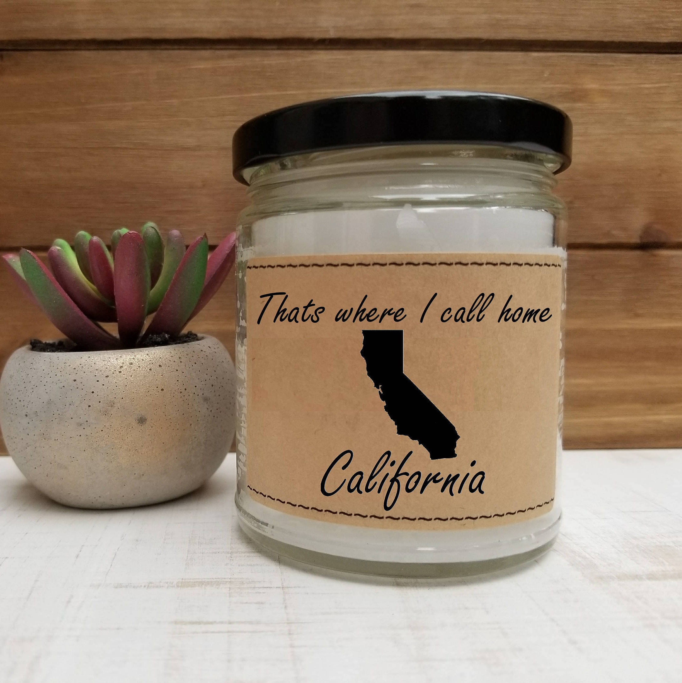 California Candle California State Candle Homesick Candle Etsy