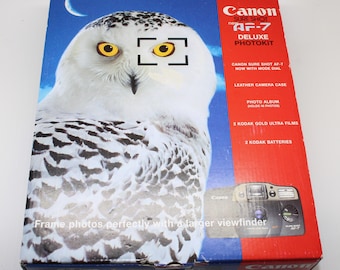 1999 Canon Sure Shot AF-7: 35mm Film Compact Camera Deluxe Photokit - Rare