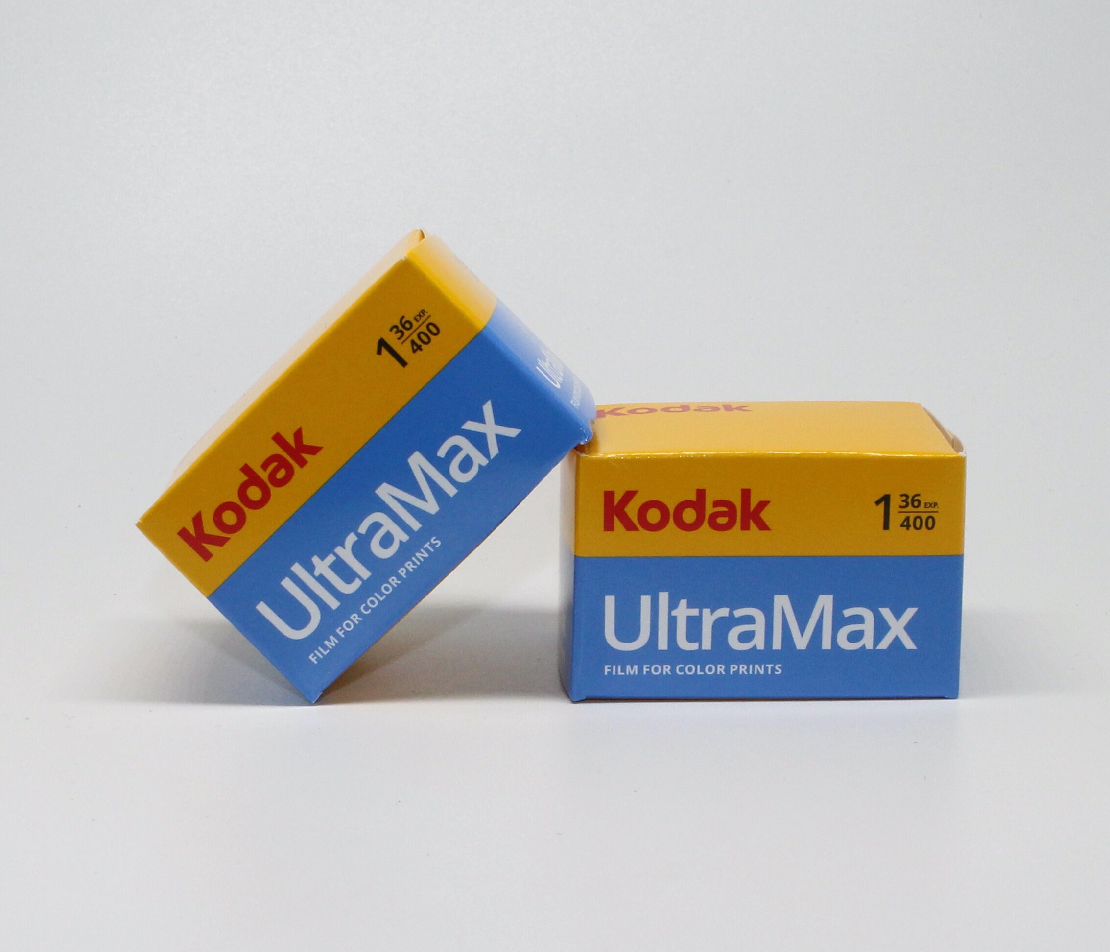 Two Packs of Kodak Ultramax 400 35mm Colour High-speed Film With 36 Photos  per Roll 72 Pictures in Total Brand-new Stock 