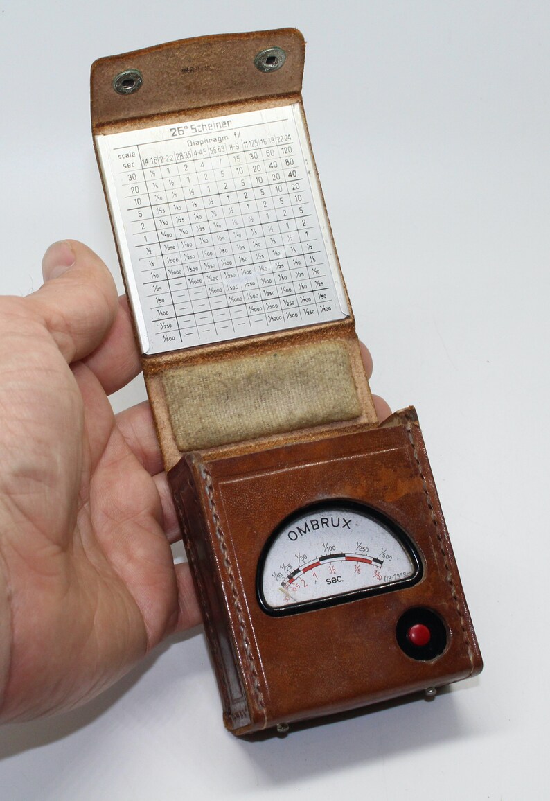 Ombrux Early Light Exposure Meter Made of Bakelite German made Rare c.1930's Model image 4