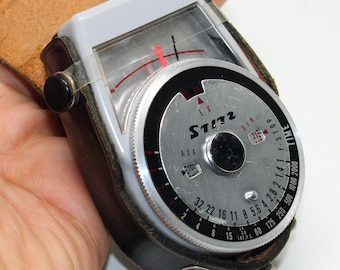 Miernik światła Stitz z etui – sprawny i w bardzo dobrym stanie, ok. 1960 r.