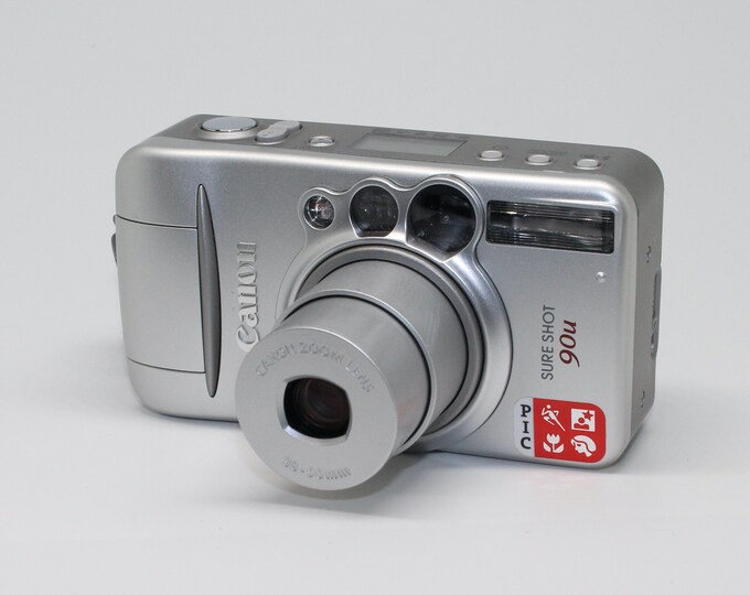 Canon Sure Shot 90u prima 90u 35mm Film Compact Camera With Case Very