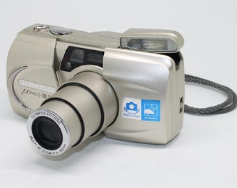 Classic 2003 Olympus MJU-III 150 Film Camera: 4x Zoom with case - Tested