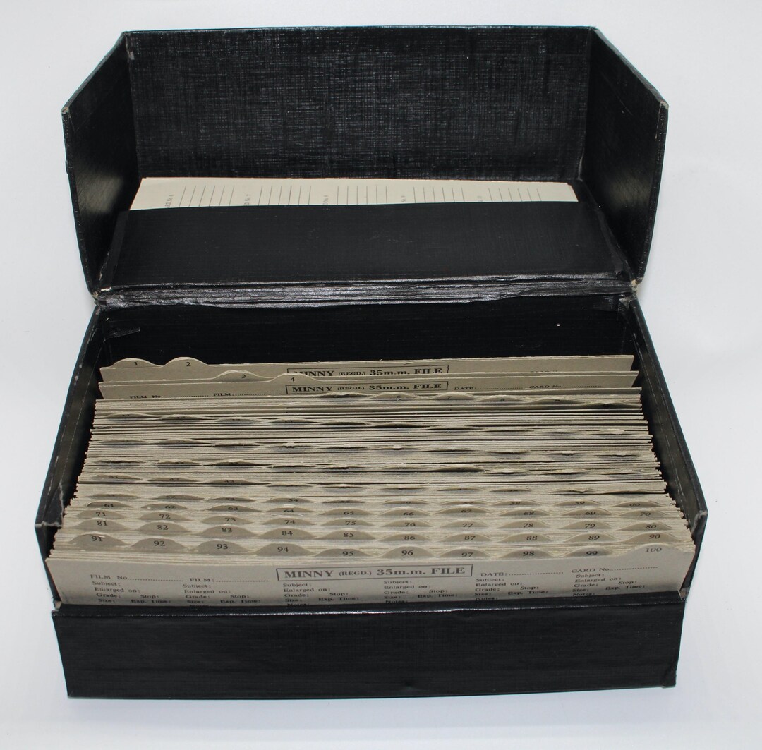 Vintage 1950s Wallace Heaton 'minny' 35mm Negative Compartment File ...