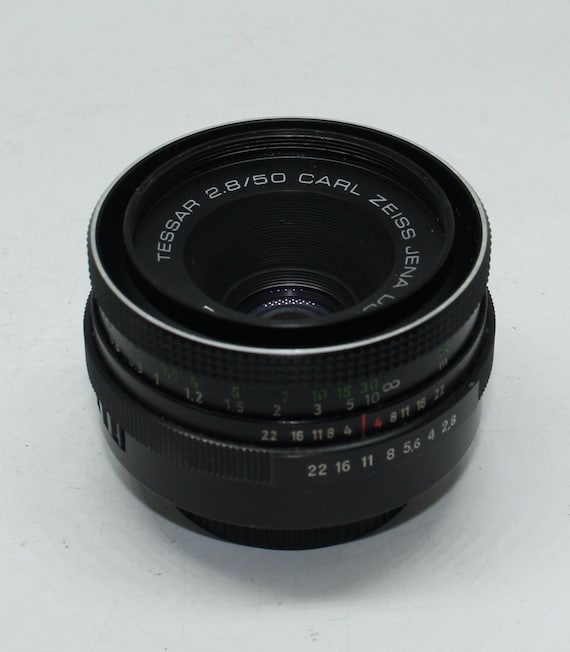 Carl Zeiss Jena Tessar 2.8/50 レンズ　m42 Carl Zeiss Jena Tessar 50mm F2,8 RED T M42 Vintage Lens