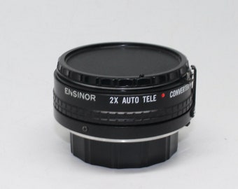 Vintage Ensinor 2x Auto Tele Converter for Minolta MD Mount