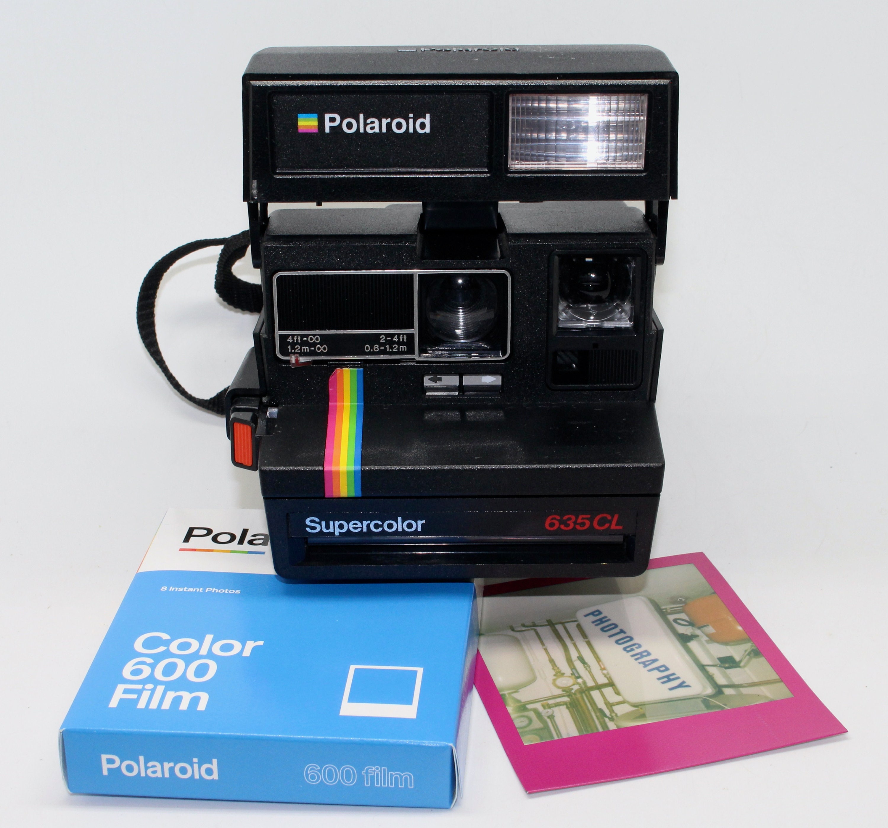 Polaroid Supercolor 635CL Instant Camera With Brand-new Polaroid