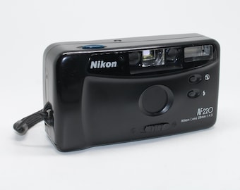 1995 Nikon AF220 35mm Film Camera with auto-focus and box - Tested