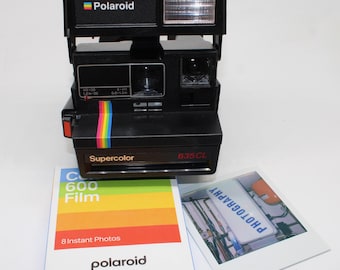 Vintage 1986 Polaroid Supercolor 635CL Instant Camera with new film - Tested