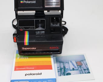 1986 Polaroid Supercolor 635CL Instant Camera with new 600 film - Film tested