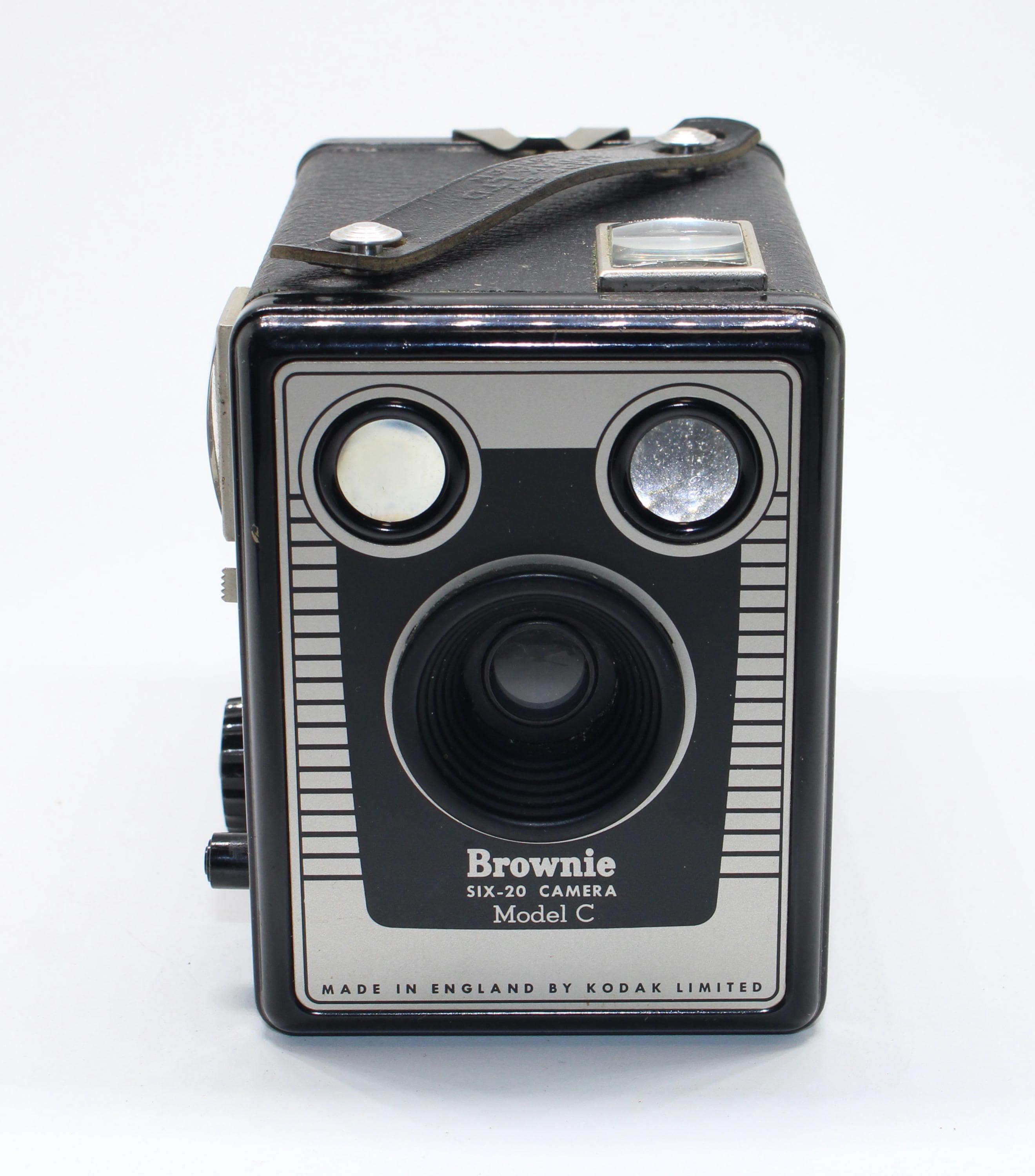 Vintage Kodak Brownie Six-20 Model C Camera With Case - 1950s