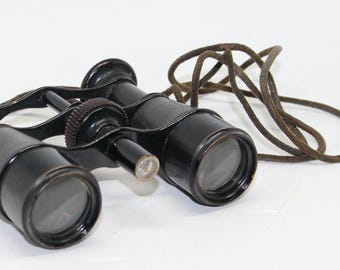 Jumelles Anciennes OPTO PLAIT PARIS OPERA - Avec Boussole - WWI/WWII