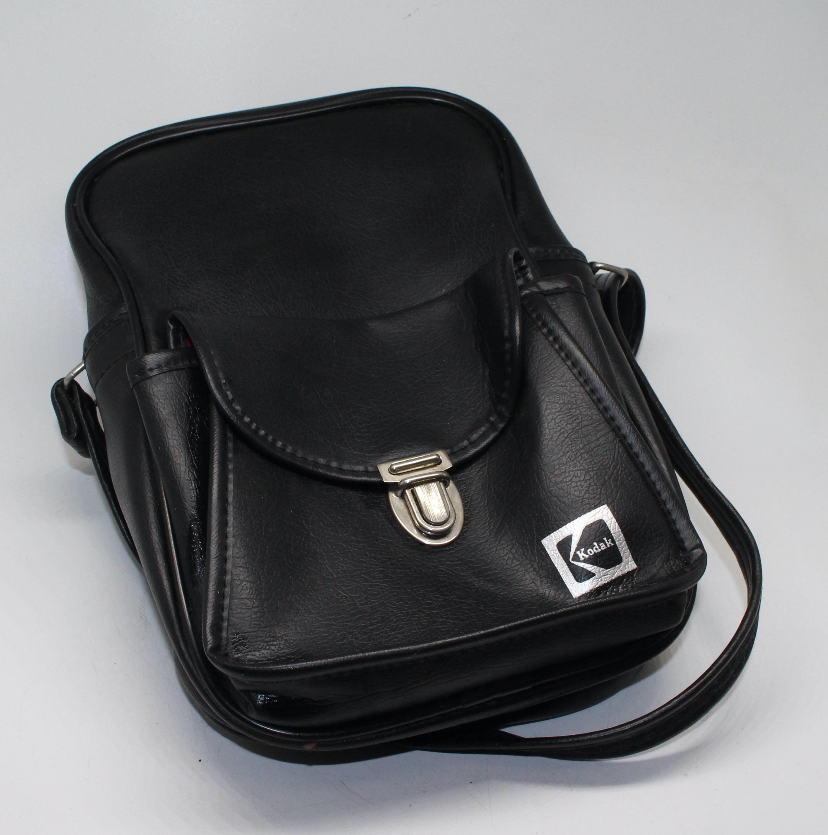 Vintage Kodak Black Shoulder Bag With Strap and Pocket