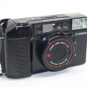 Canon Sure Shot AF35M II: Cámara de película de 35 mm con estuche - Probada y funcionando