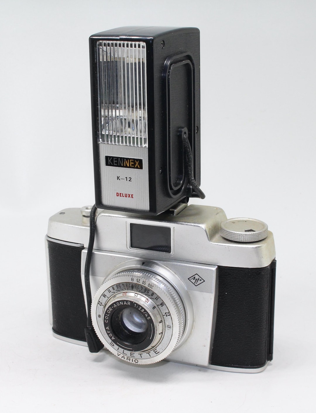Vintage Agfa Silette 35mm Film Camera - Vario Shutter, Flash & Case ...