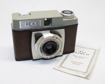 Vintage 1960 Coronet Rex II Snapshot 120 Medium Format Film Camera with case - Tested