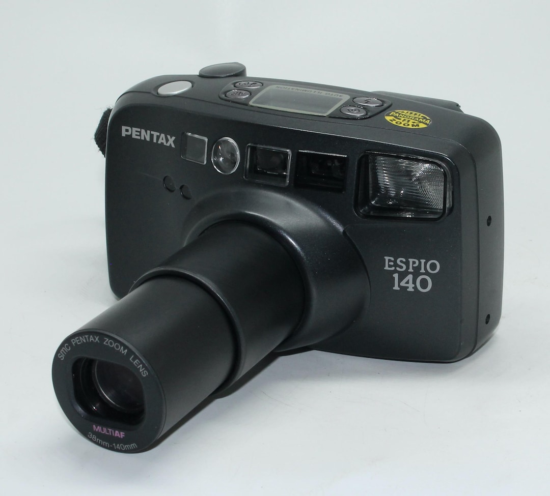 Pentax Espio 140 Film Camera: 35mm Zoom, Case & Manual - Tested