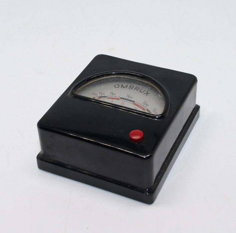 Ombrux Early Light Exposure Meter Made of Bakelite German made Rare c.1930's Model image 2