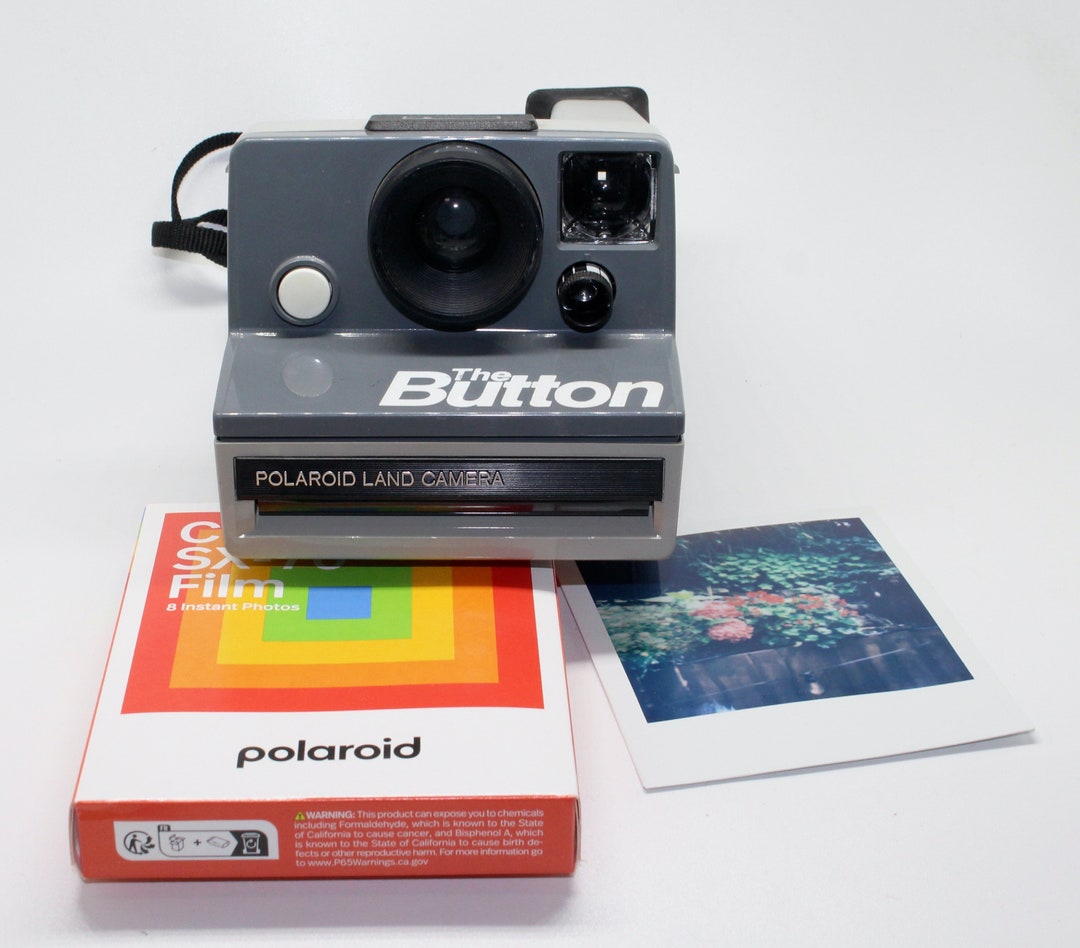 Polaroid the Button Instant Land Camera With Brandnew Pack SX70