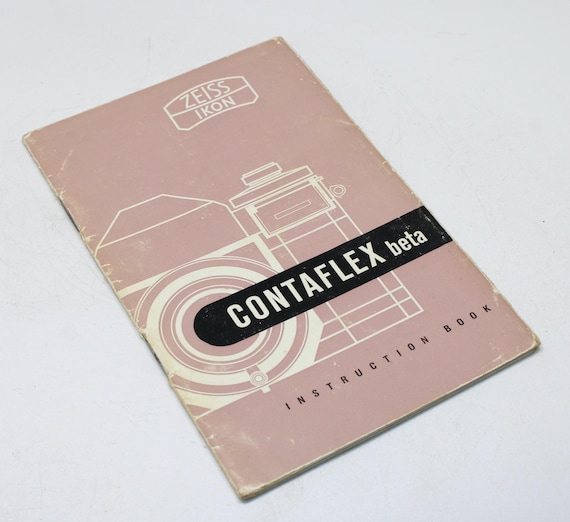 Original 1957 Zeiss Ikon Contaflex Beta 35mm Film Instruction Book - Rare