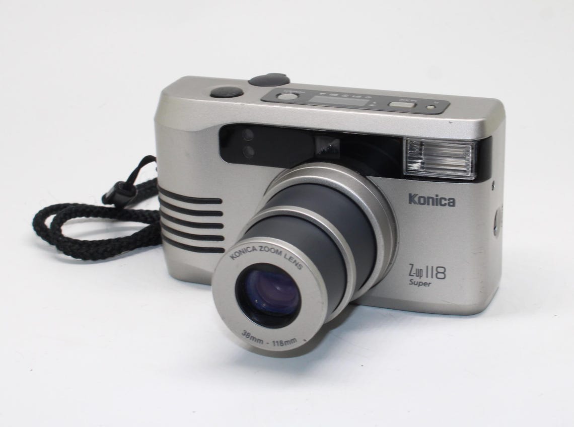 2001 Konica Z-up 118 Super 35mm Film Compact Camera with Case, photo 1 of 5