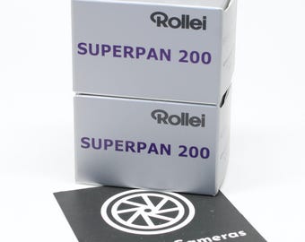 Rollei Superpan 200 Película en blanco y negro de 35 mm, dos rollos - 72 exposiciones