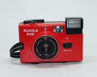 Rare Vtg. Konica Recorder DX Auto Date Half Frame 35mm Camera