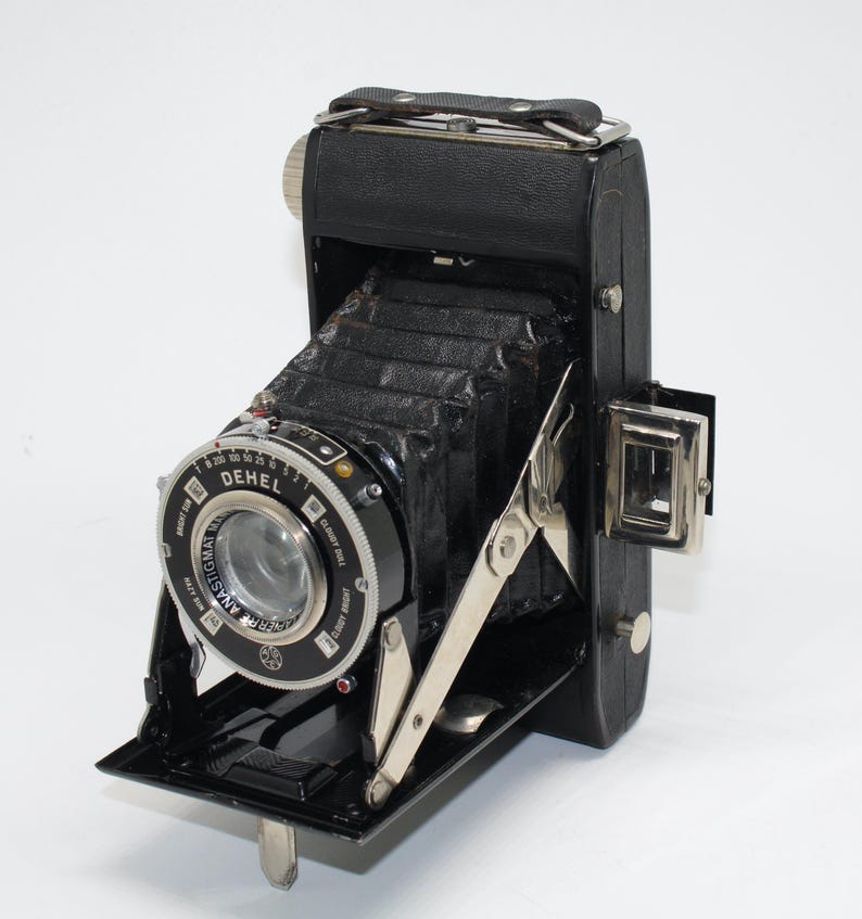 1936 Demaria-lapierre Dehel 6x9 120 Film Folding Camera With 90mm F/3.5 ...