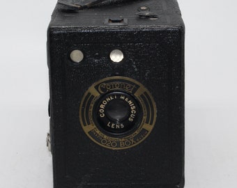 Vintage Ensign Ful-vue Box Camera: 120 Film, Working Shutter, C