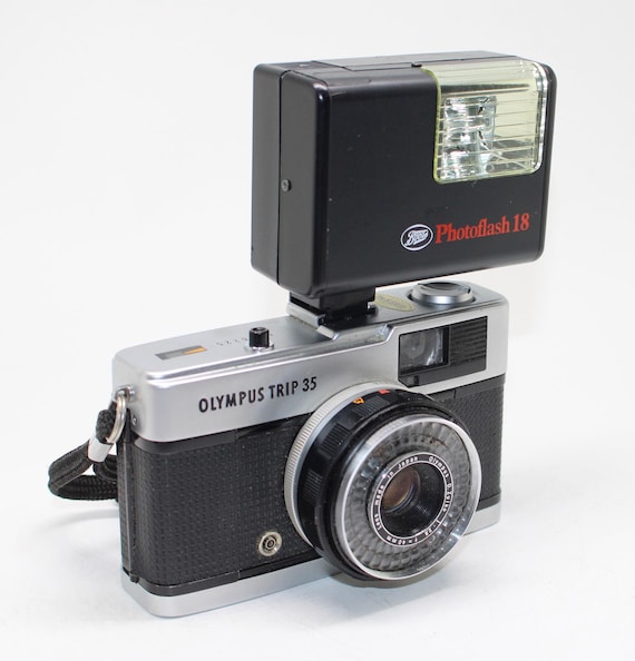 Vintage Olympus Trip 35 Camera: Working, Tested, With Flash, Cap