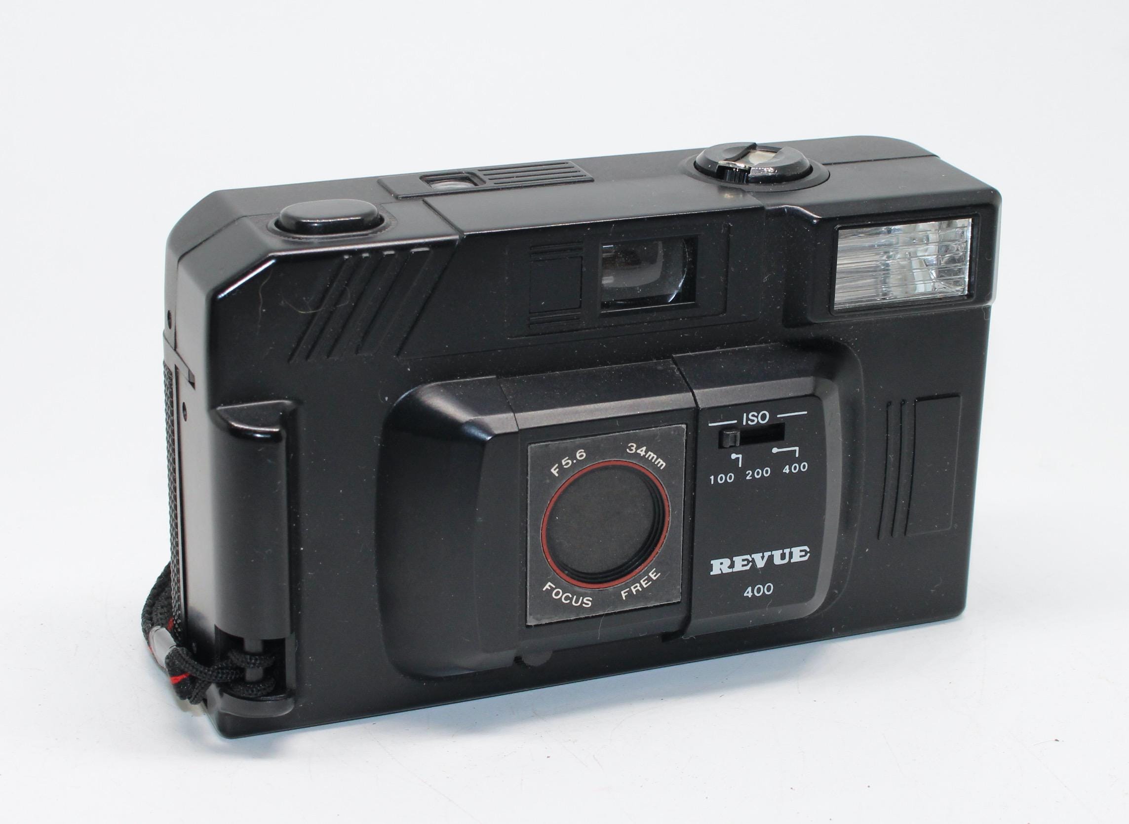 Vintage Revue 400 35mm Film Compact Camera: Focus Free Lens and
