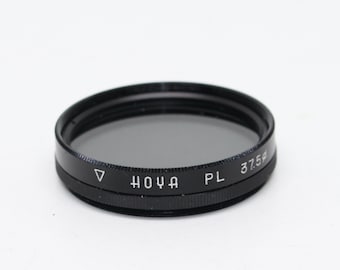 Vintage Hoya 37.5mm PL Polarizing Lens Filter - Original Box & Case