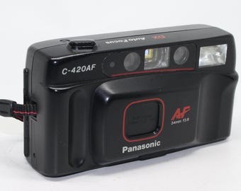 Panasonic C-420AF Film Camera: 35mm Compact, Tested & Working, with Case