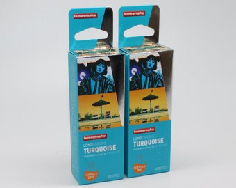 Two Lomochrome Turquoise 110 Films XR ISO 100-400 - Hard to find creative film - Perfect for vintage 110 film cameras