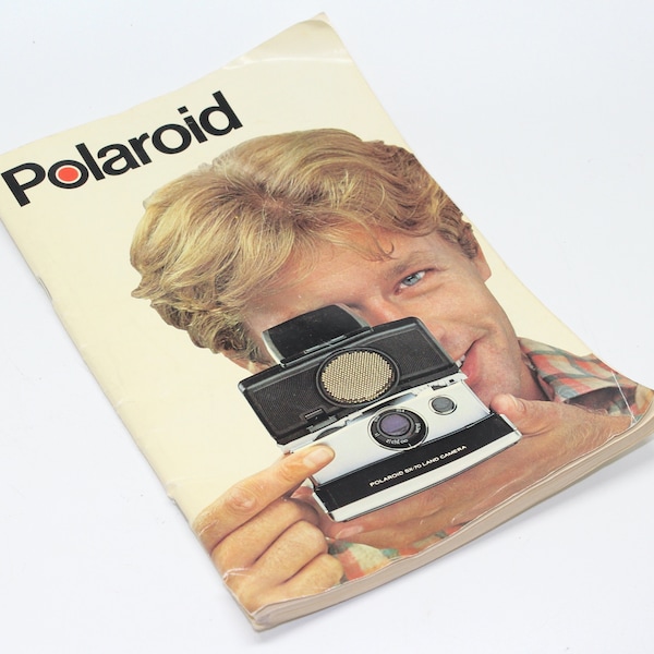 Original Polaroid Folding SX-70 Land Camera (including Sonar) Manual - c. 1978 - Hard to find - Good condition, no missing pages